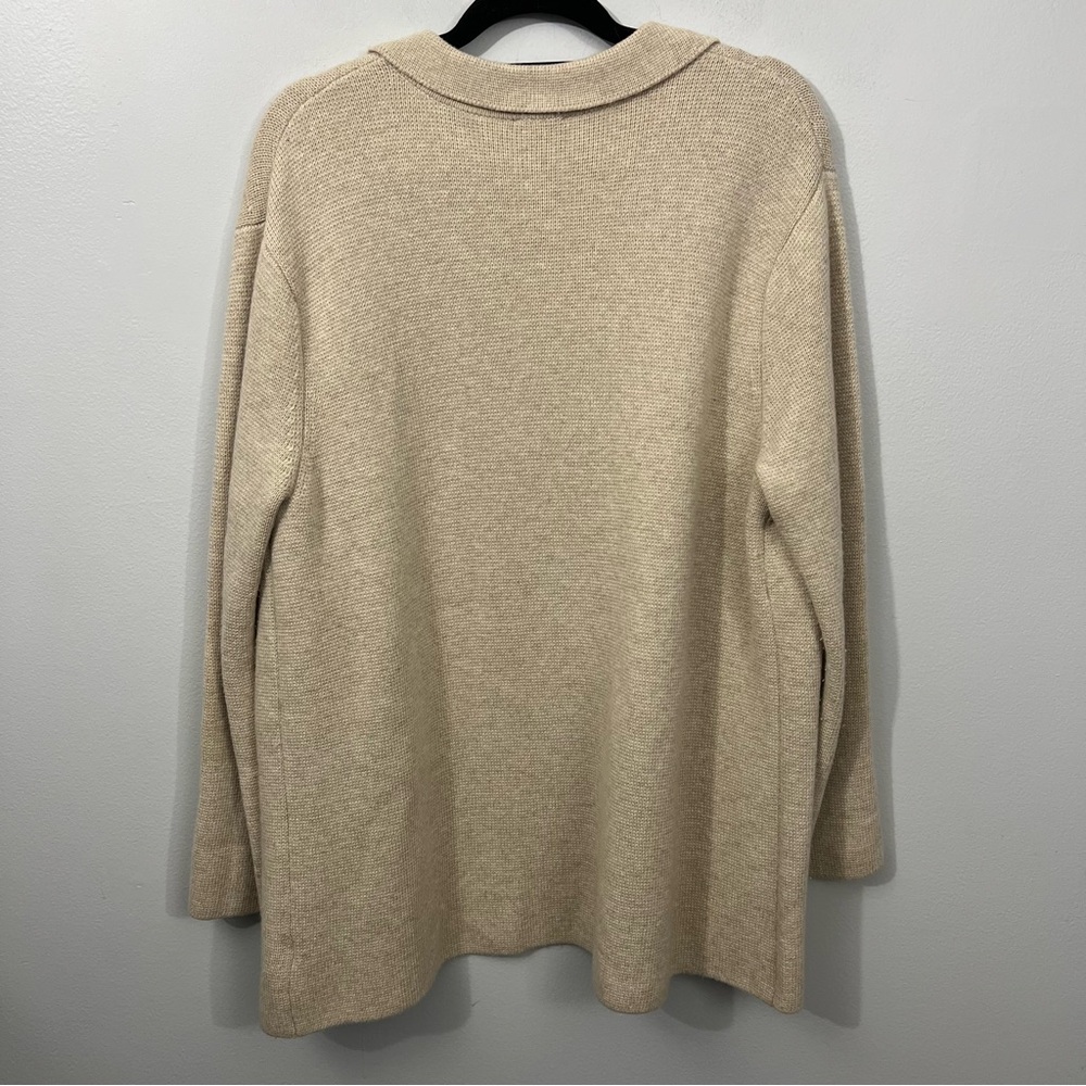 Talbots Cream Open Front Cardigan - Picture 5 of 6